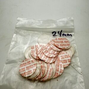 24mm Tamper Evident Seals Security Protection Stickers 50 Count Bag Bulk Lot